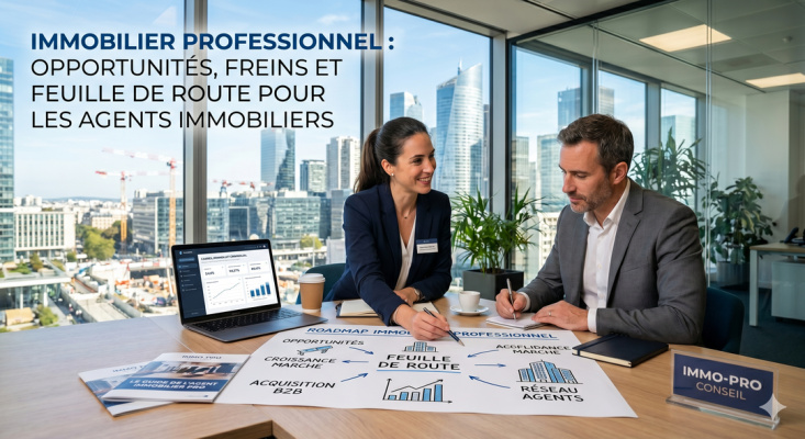 Immobilier professionnel : opportunités, freins et feuille de route pour les agents immobiliers