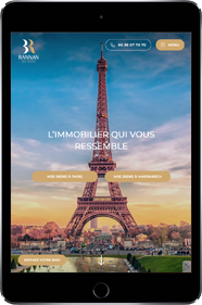 Réalisation de site template immobilier PARIS