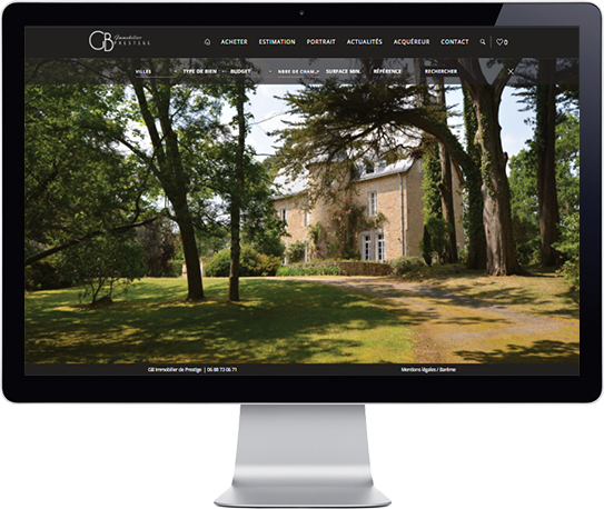 Réalisation de site template immobilier DB - GB immobilier de prestige