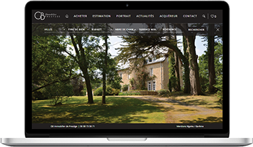 MODÈLE TEMPLATE DUBAÏ (DB) Réalisation de site template immobilier DB - GB immobilier de prestige