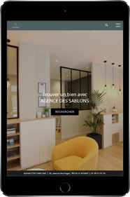Réalisation de site template immobilier DB Agence des Sablons
