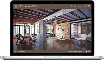 Réalisation de site template immobilier DB - AECI