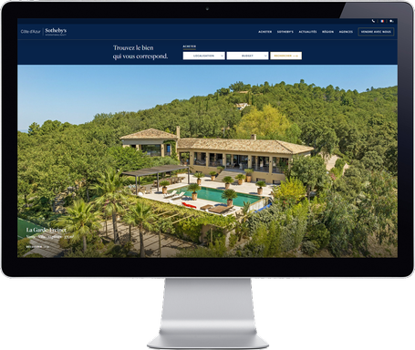 Site internet immobilier Côte d'Azur Sotheby's International Realty
