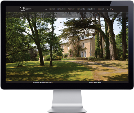 Site internet  GB Immobilier de Prestige