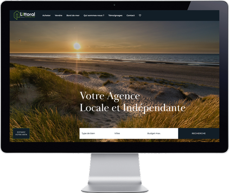 Site internet Littoral Immo
