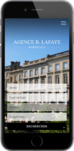 Réalisation de site internet immobilier Agence Lafaye