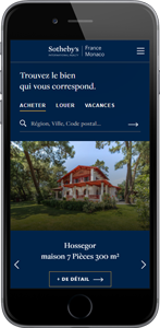 Réalisation de site internet immobilier Sotheby's International Realty