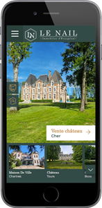 Réalisation de site internet immobilier Cabinet Le Nail