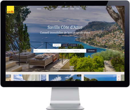 Site internet Riviera Savills
